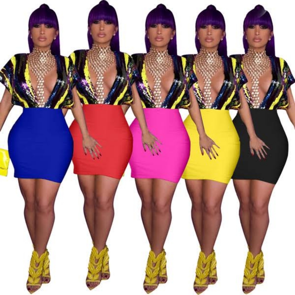 Celebrity Party Sequin Dress Women Deep V Neck Elegant Bandage Bodycon